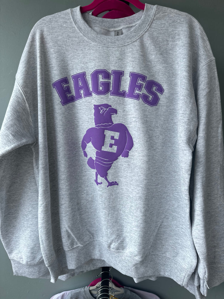 Vintage Eddie the Eagle Light Purple Puff Print