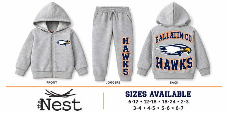 Little Hawks Varsity Hoodie & Jogger Set