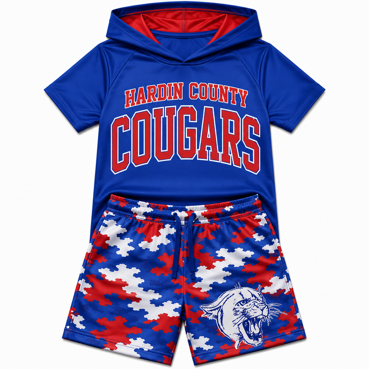 Hardin County Cougars Hooded Athletic Set