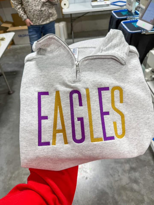 Eagles Embroidered Quarter Zip