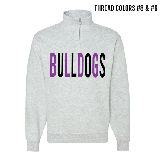 Bulldogs Embroidered Quarter Zip