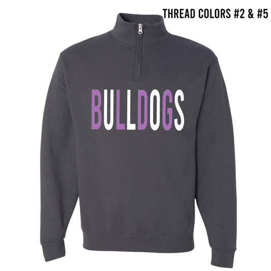 Bulldogs Embroidered Quarter Zip