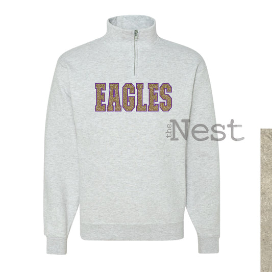 Eagles Glitter Embroidered Sweatshirt
