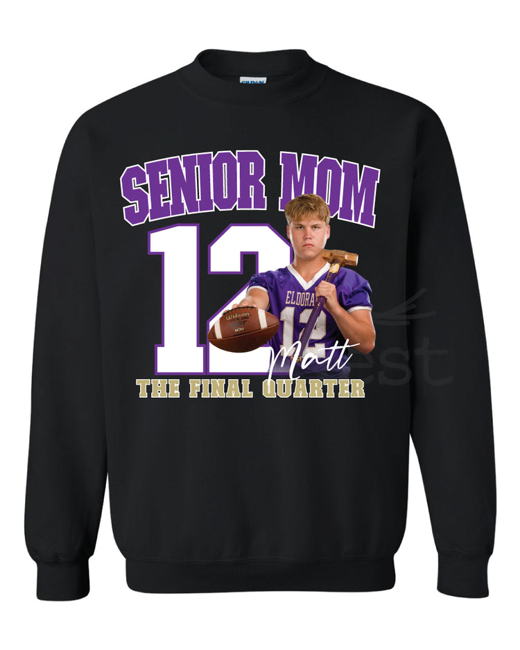 Senior Mom Custom Hype Crew